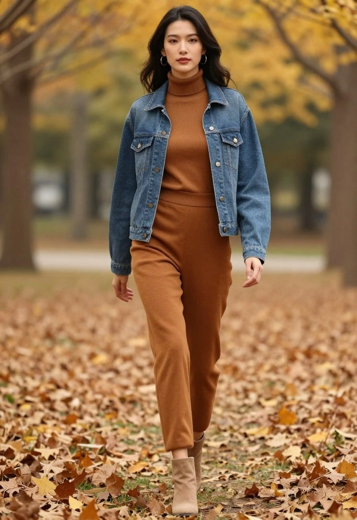 14 Chic Layering Techniques for Cute Fall Outfits Aesthetic You’ll Adore! - 11. Chic Layering with Jumpsuits 1