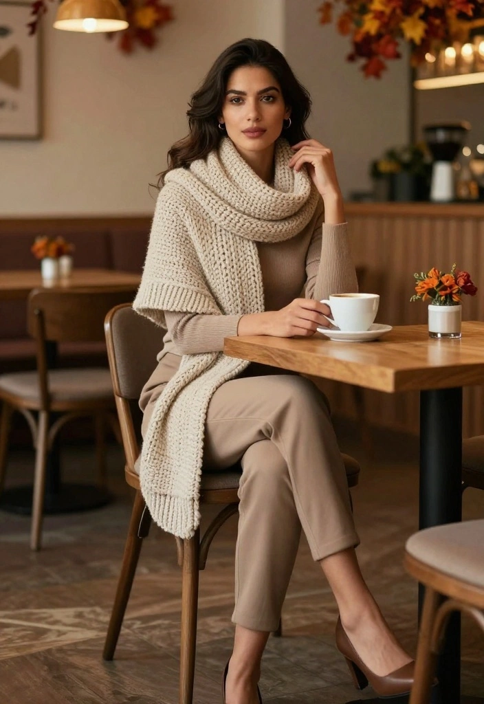 14 Chic Layering Techniques for Cute Fall Outfits Aesthetic You’ll Adore! - 5. The Layered Look with Scarves 1