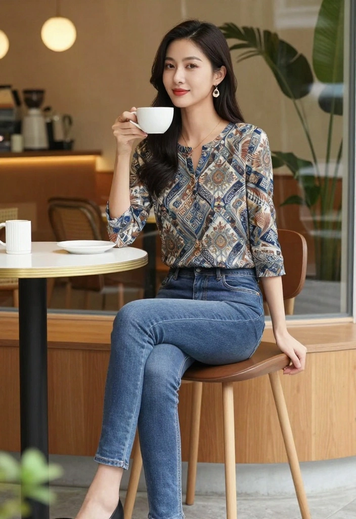 14 Comfy Casual Outfits for Women with Tips That Make You Look Fabulous! - 6. Tunic Top with Slim Fit Jeans 1