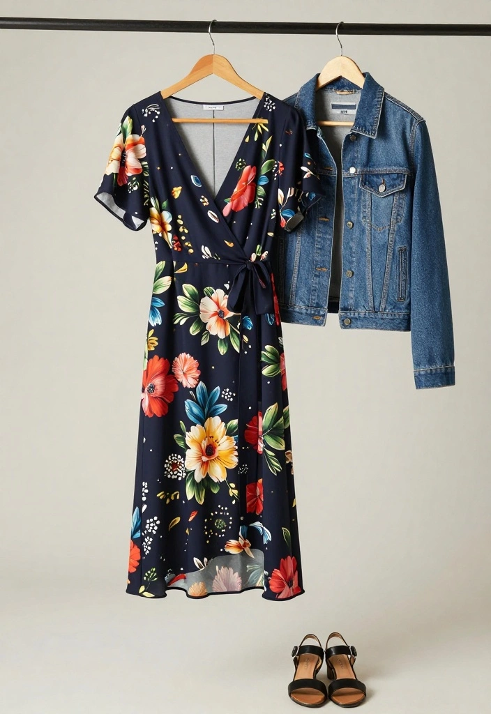 14 Comfy Travel Attires That Don't Compromise on Fashion (You’ll Love #3!) - 5. Wrap Dress for Effortless Elegance 1