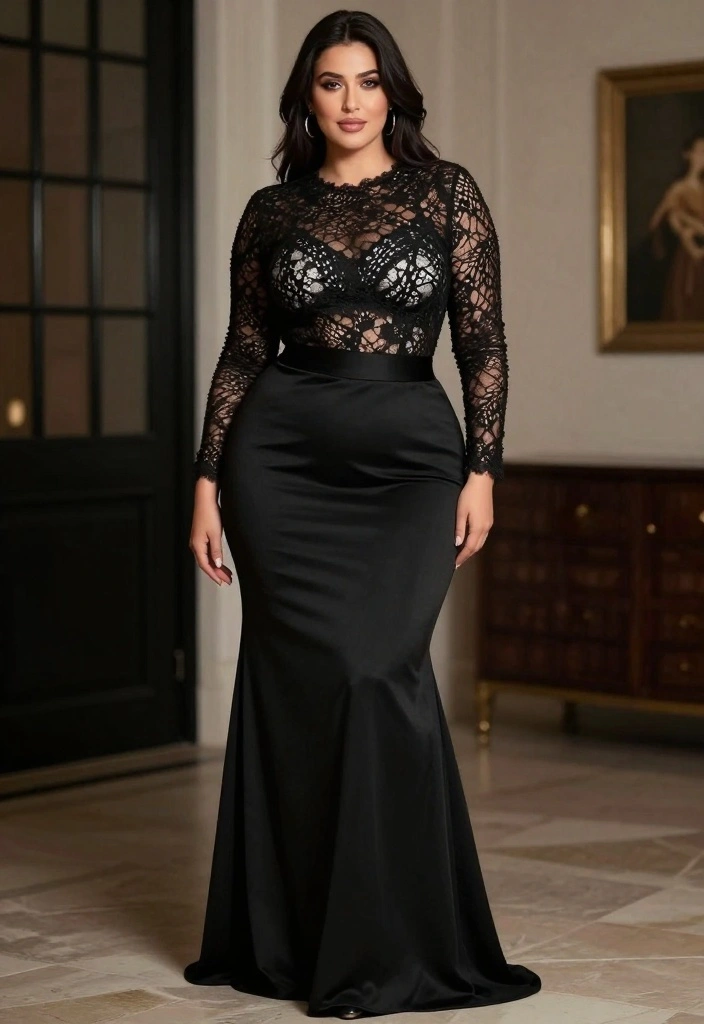14 Curvy Outfit Ideas That Are Sure to Turn Heads (Warning: #5 Is a Showstopper!) - 13. Textured Fabrics for Dimension 1