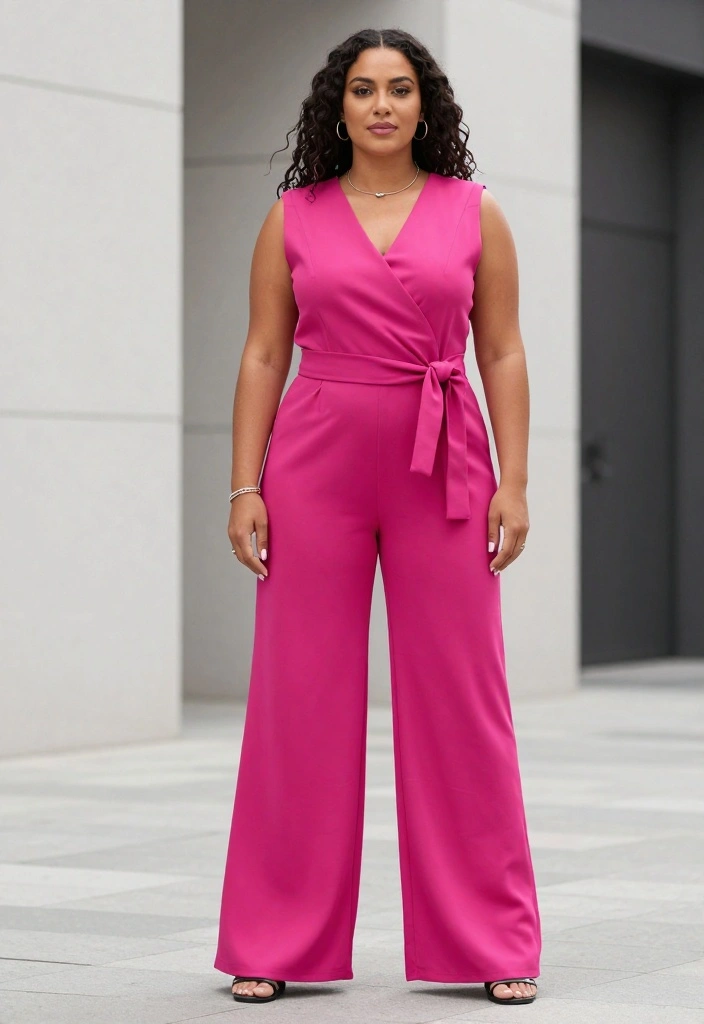 14 Curvy Outfit Ideas That Are Sure to Turn Heads (Warning: #5 Is a Showstopper!) - 4. Statement Jumpsuit 1