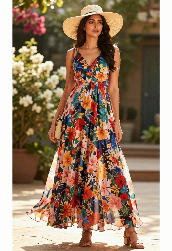 14 Easy and Chic Summer Outfit Ideas for Women That Are Total Game Changers! - 1. Breezy Maxi Dress 1