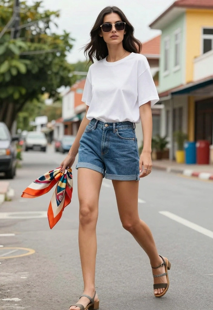 14 Easy and Chic Summer Outfit Ideas for Women That Are Total Game Changers! - 2. Comfortable Denim Shorts 1