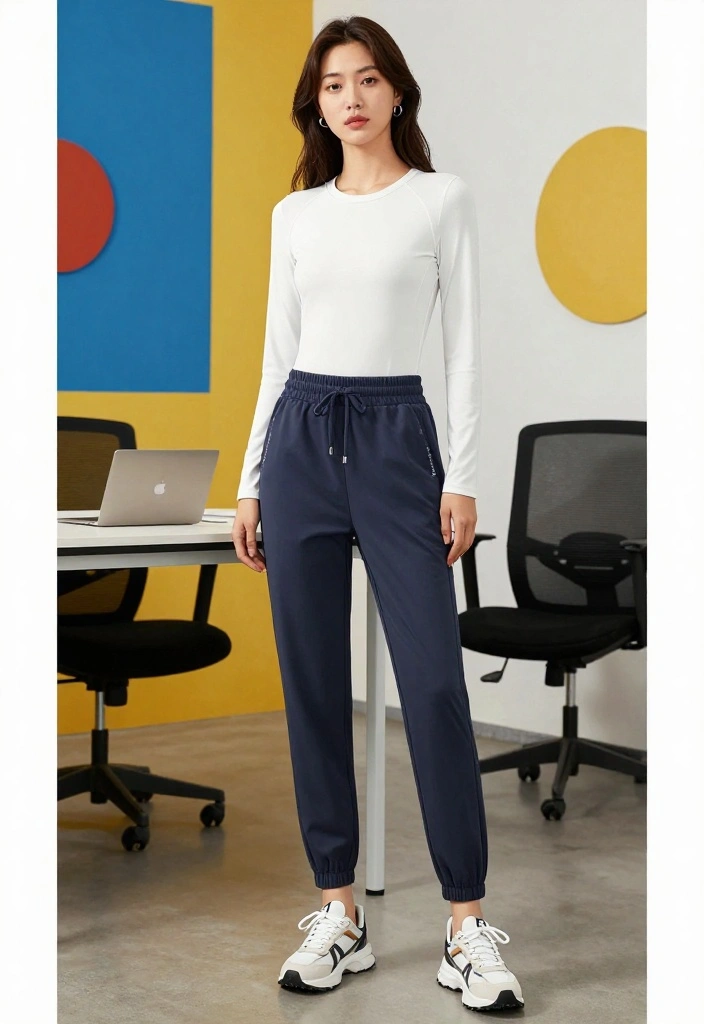 14 Elegant Work Outfits Women Will Love to Wear (You Won't Believe #6!) - 9. Modern Athleisure for the Office 1