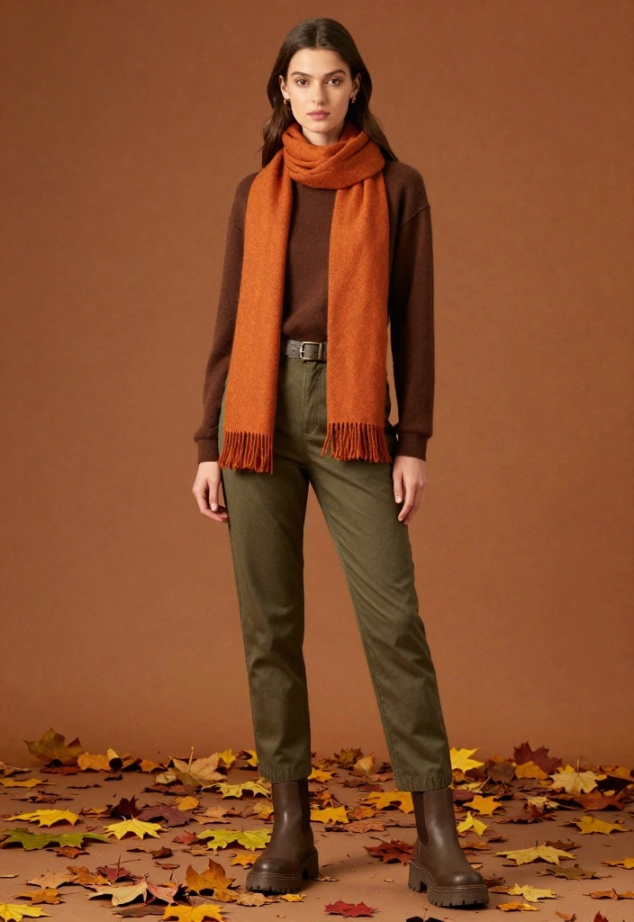 14 Fall Outfit Inspirations You Won't Want to Miss This Season! - 6. Earthy Tones with Accessories 1