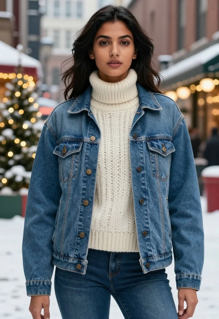 14 Must-Have Winter Layering Styles That Will Make You the Queen of Comfy Chic! - 10. Layering with Denim 1