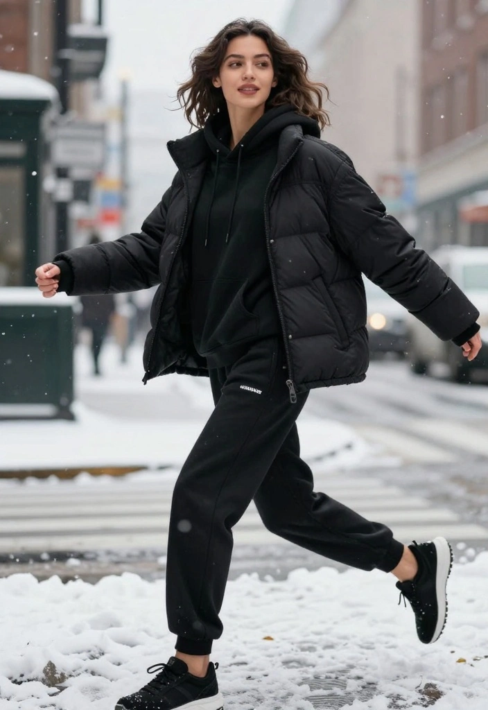 14 Must-Have Winter Layering Styles That Will Make You the Queen of Comfy Chic! - 11. Athleisure Layering 1