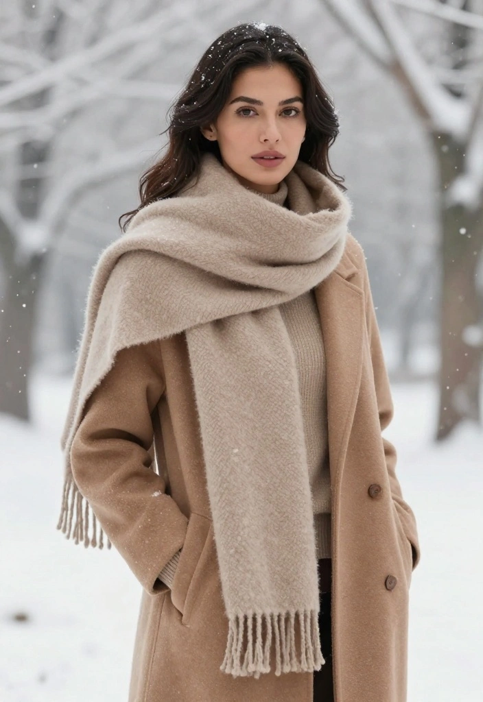 14 Must-Have Winter Layering Styles That Will Make You the Queen of Comfy Chic! - 3. Versatile Scarves 1