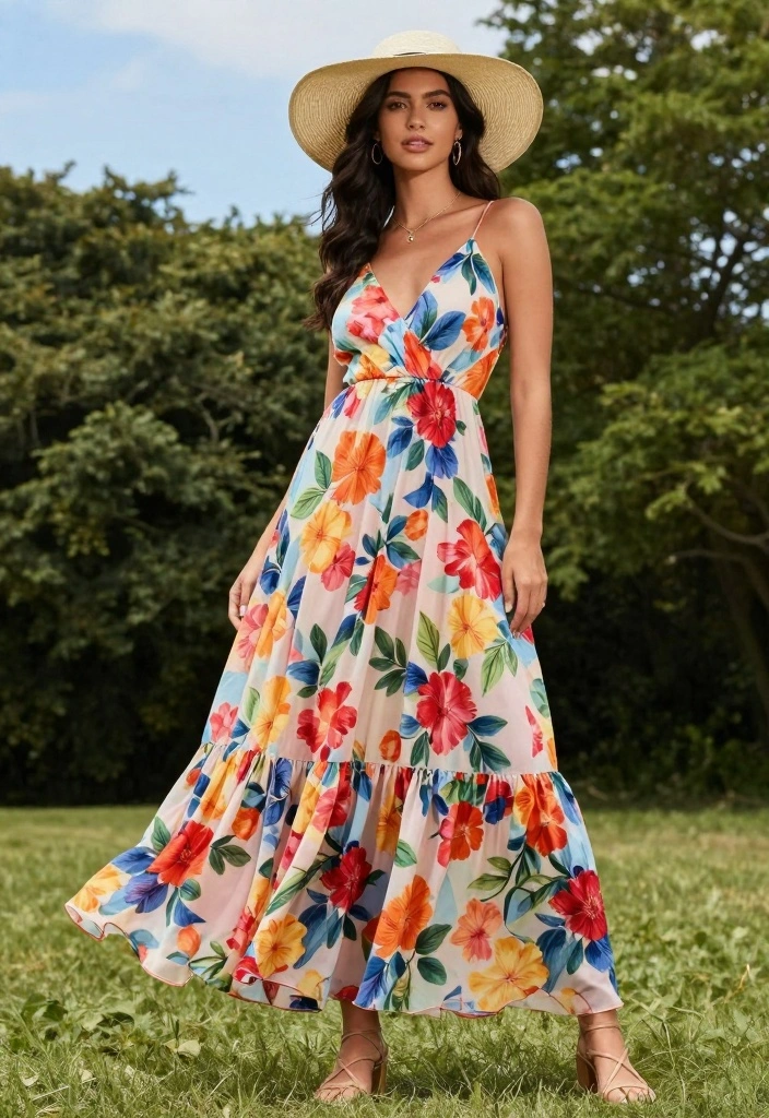 15 Cute and Casual Summer Outfits That Are Total Game-Changers (Don't Miss #6!) - 1. Flowy Maxi Dress 1