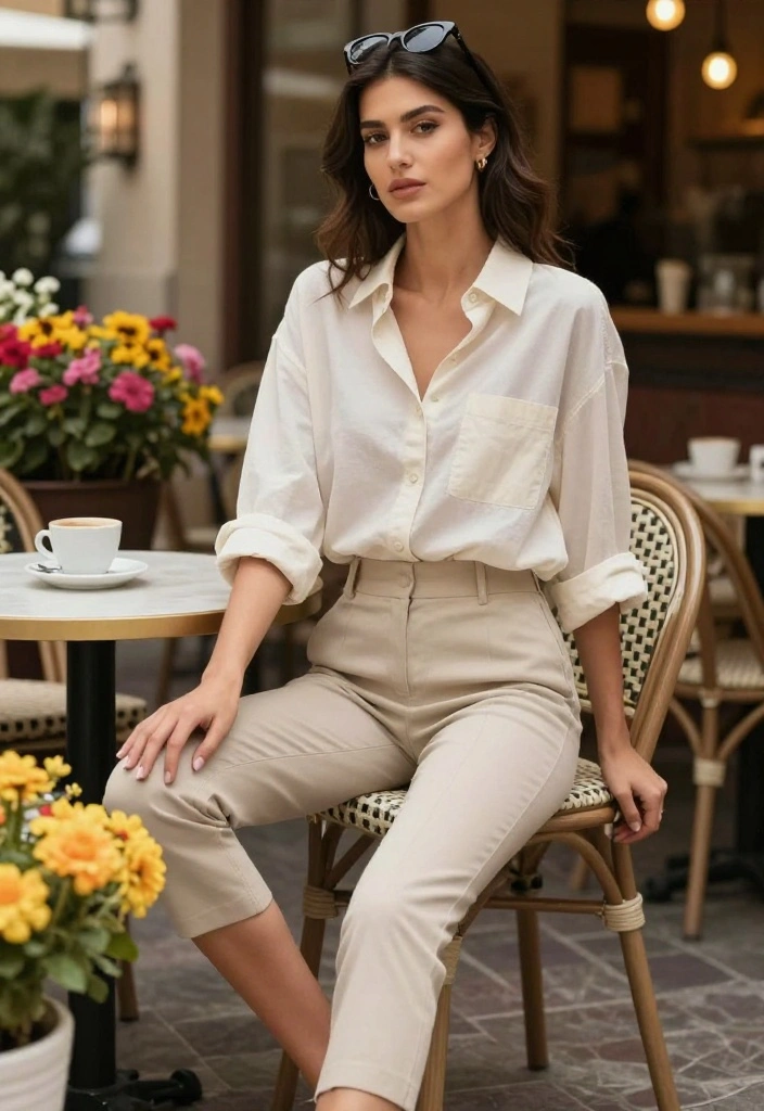 15 Cute and Casual Summer Outfits That Are Total Game-Changers (Don't Miss #6!) - 5. Oversized Button-Up and Capris 1