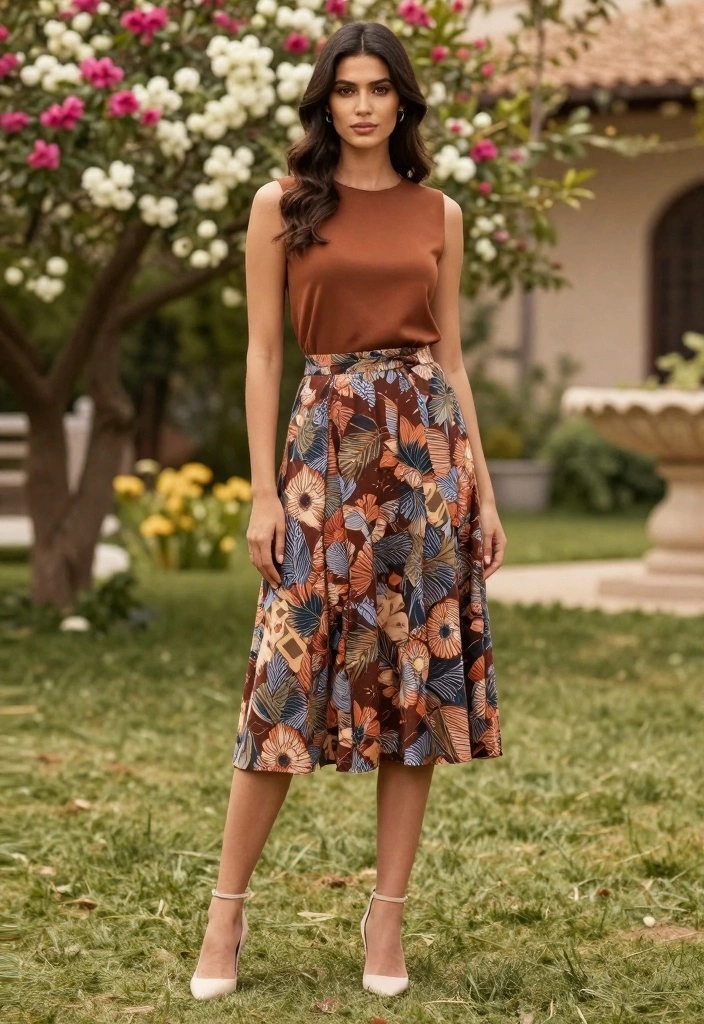 15 Effortless Chic Outfits for Women That'll Make You Look Instantly Stylish! - 12. Chic Prints with Solid Basics 1