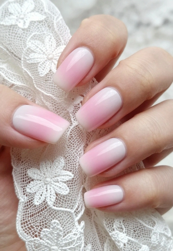 15 Gorgeous Bridesmaids Nails Designs Your Bridal Party Will Adore! - 2. Ombré Delight 1