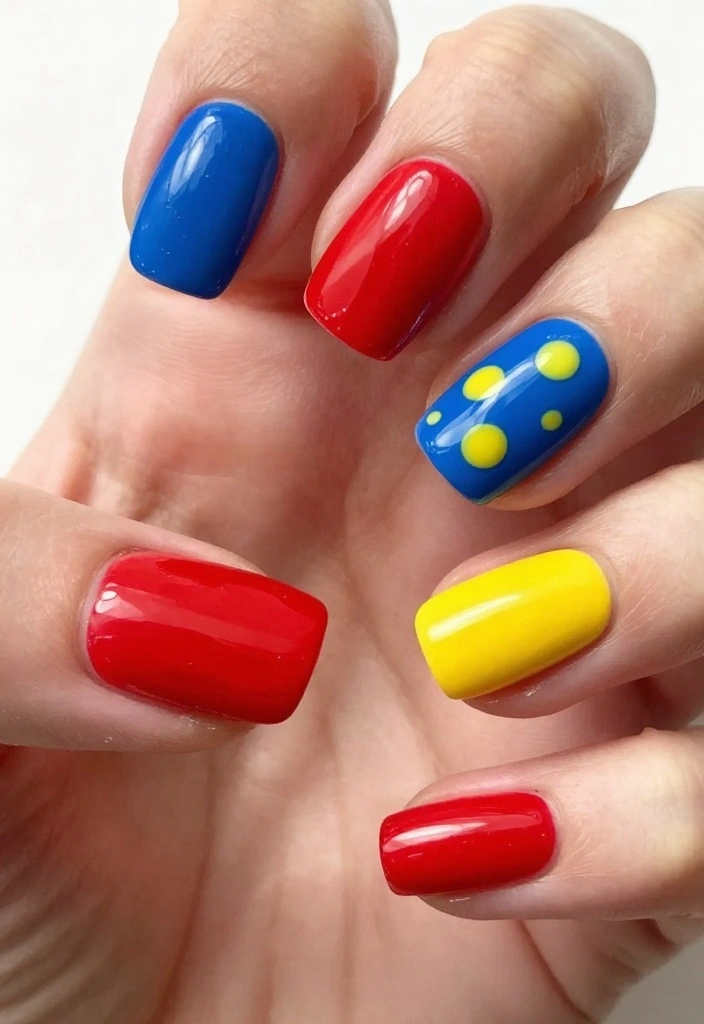 15 Gorgeous Bridesmaids Nails Designs Your Bridal Party Will Adore! - 5. Bold Statements with Bright Colors 1