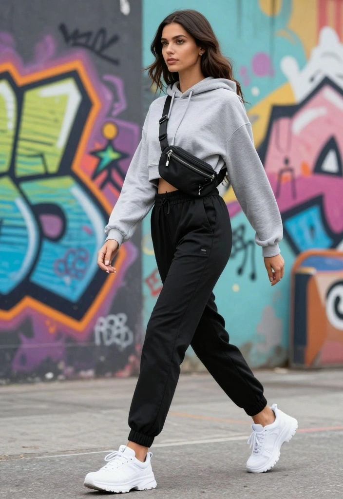 15 Must-Have Casual Street Style Outfits That Will Elevate Your Wardrobe Instantly! - 2. Athleisure Meets Street Style 1