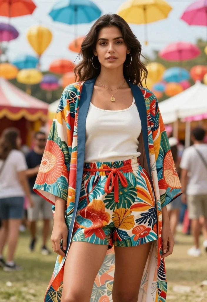 15 Must-Have Modest Summer Outfit Ideas for Women (You Won't Believe #7!) - 11. Fashionable Kimonos 1