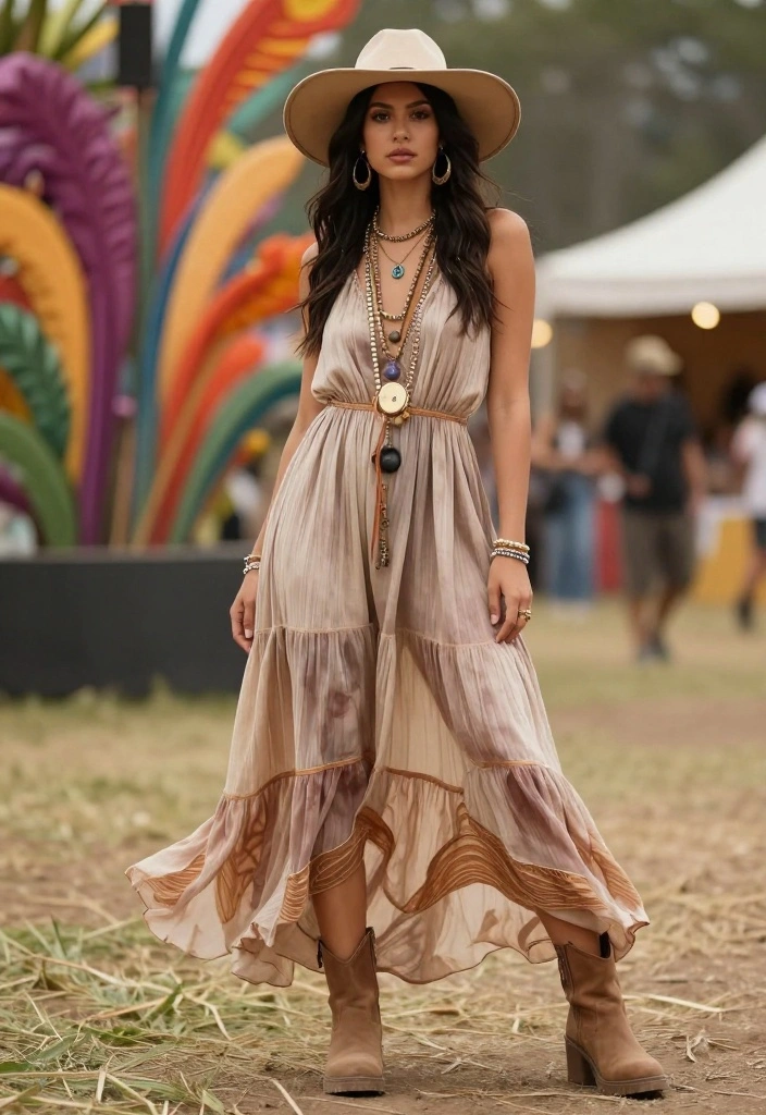 15 Rave Outfit Trends You Need to Know About Before Your Next Festival! - 4. Bohemian Vibes 1