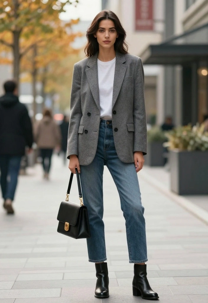 16 Cozy Autumn Looks That’ll Elevate Your Casual Chic Game! - 9. Tailored Blazer with Casual Jeans 1