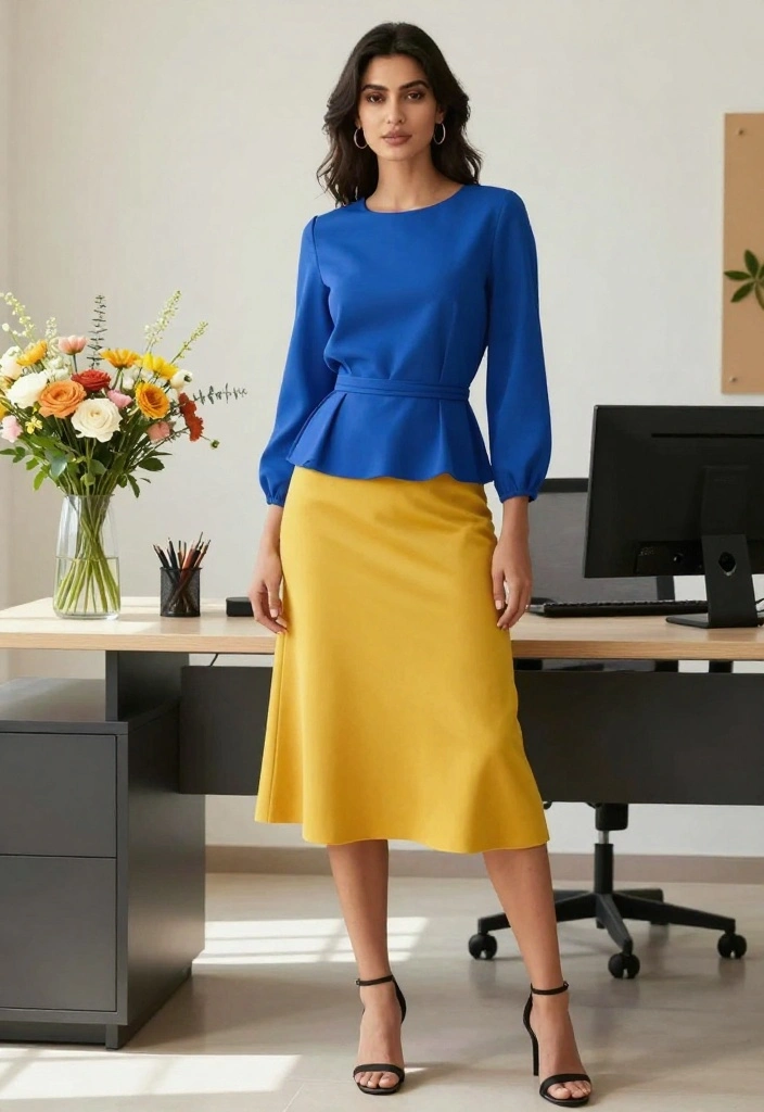 16 Unique Workwear Inspirations for Women That Will Turn Heads in the Boardroom! - 13. Color Blocking 1
