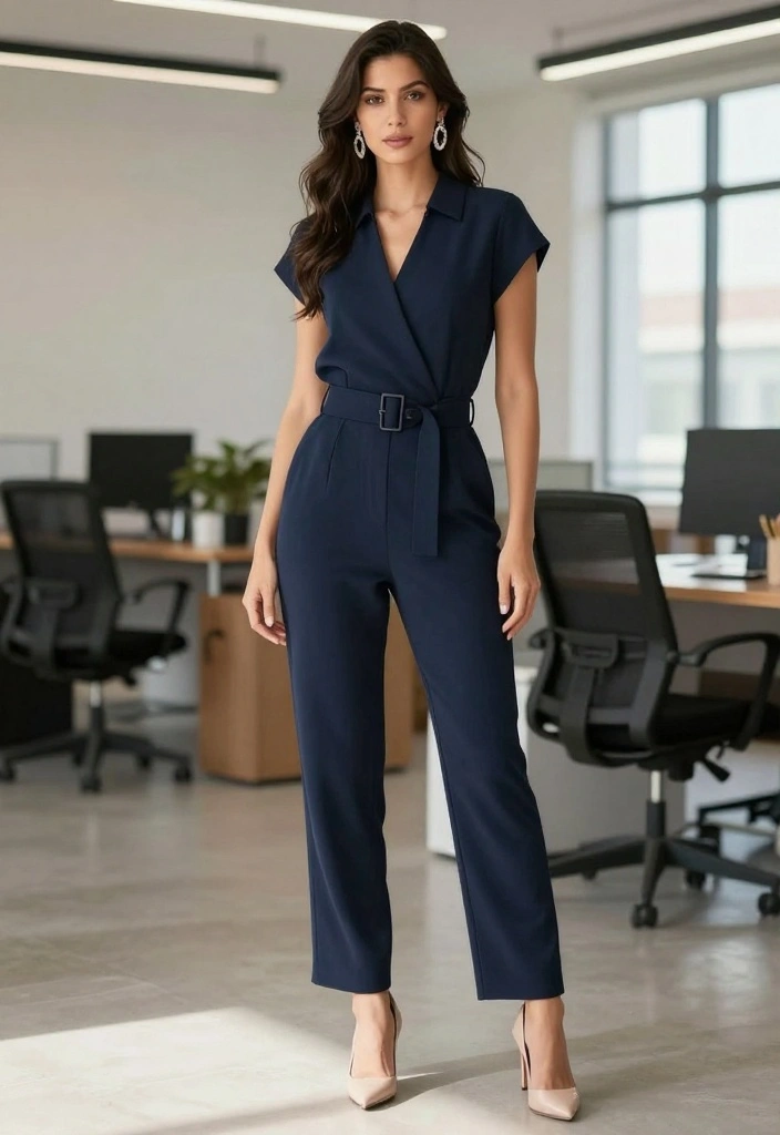 16 Unique Workwear Inspirations for Women That Will Turn Heads in the Boardroom! - 3. Chic Jumpsuits 1