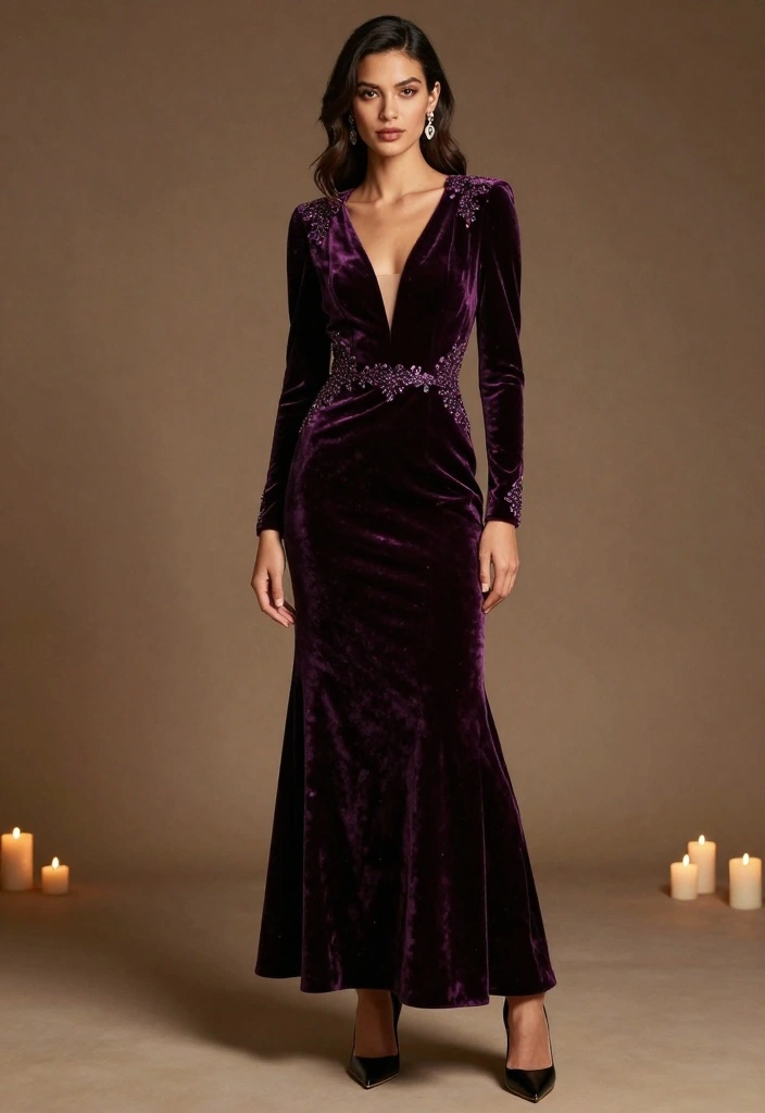 17 Classy Wedding Guest Outfit Ideas That Will Get You Noticed! - 10. Luxe Velvet Dress 1