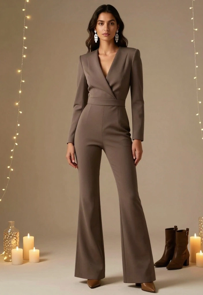 17 Classy Wedding Guest Outfit Ideas That Will Get You Noticed! - 2. Chic Jumpsuit 1