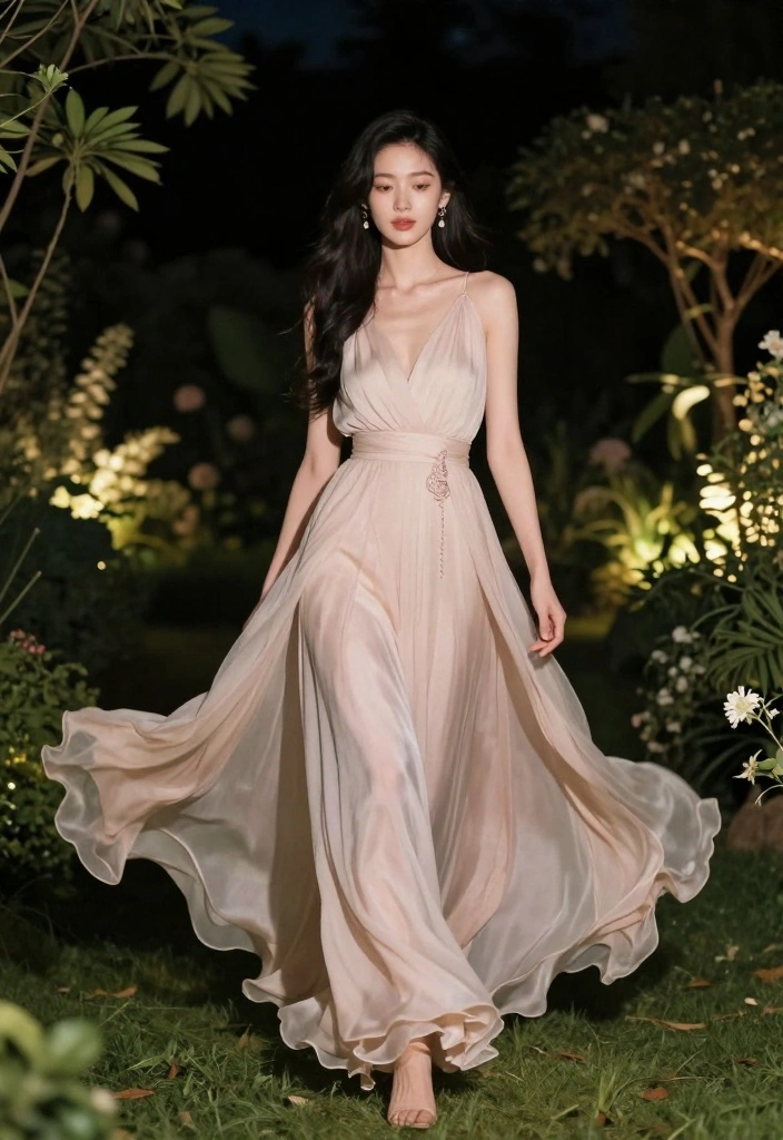 17 Trendy Night Out Outfits for Women That Will Keep You Ahead in Fashion! - 8. Maxi Dress for Elegance 1