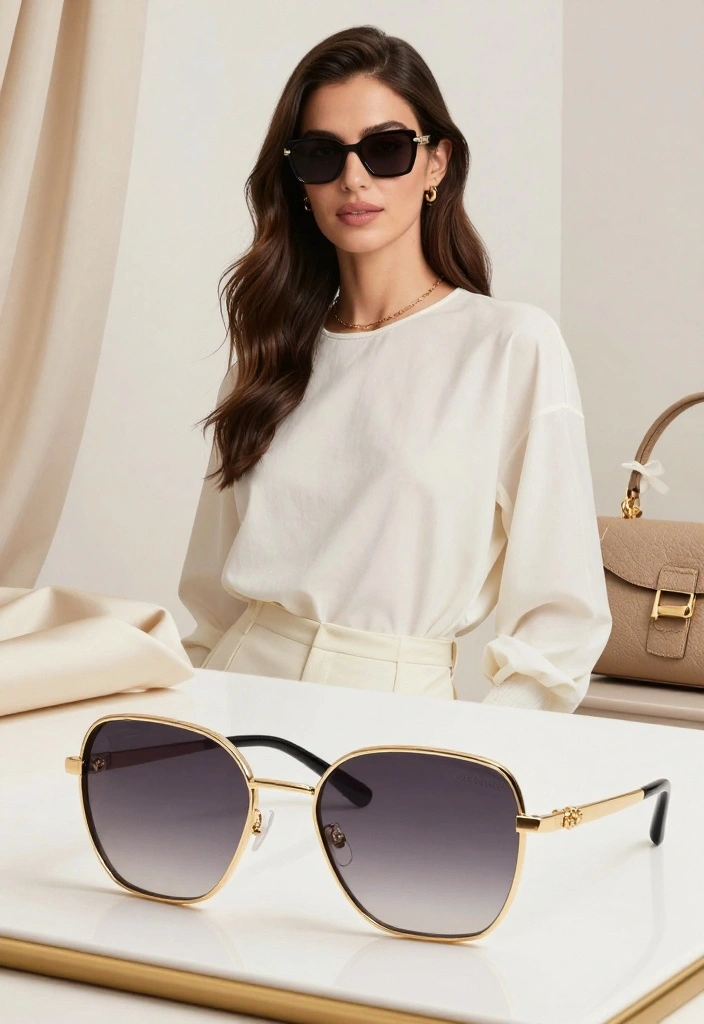 17 Upscale Old Money Outfit Ideas for Women That Are Purely Refined! - 16. High-End Sunglasses 1