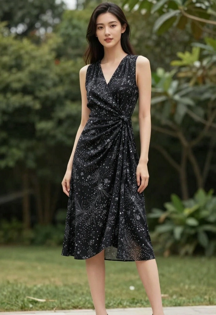 17 Upscale Old Money Outfit Ideas for Women That Are Purely Refined! - 3. A-Line Midi Dress 1
