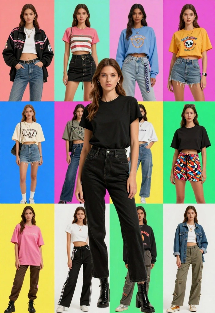 18 Casual Streetwear Outfit Ideas for Women That Are Instagram-Ready (#5 Is a Must-See!) - 18. Patchwork Jeans with a Plain Tee 1