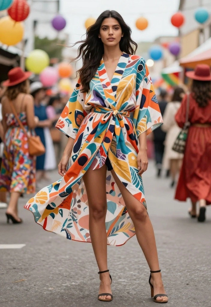 18 DIY Festival Outfits for Women That Are So Easy, You'll Want to Make Them All! - 11. Playful Kimono Cover-Up 1