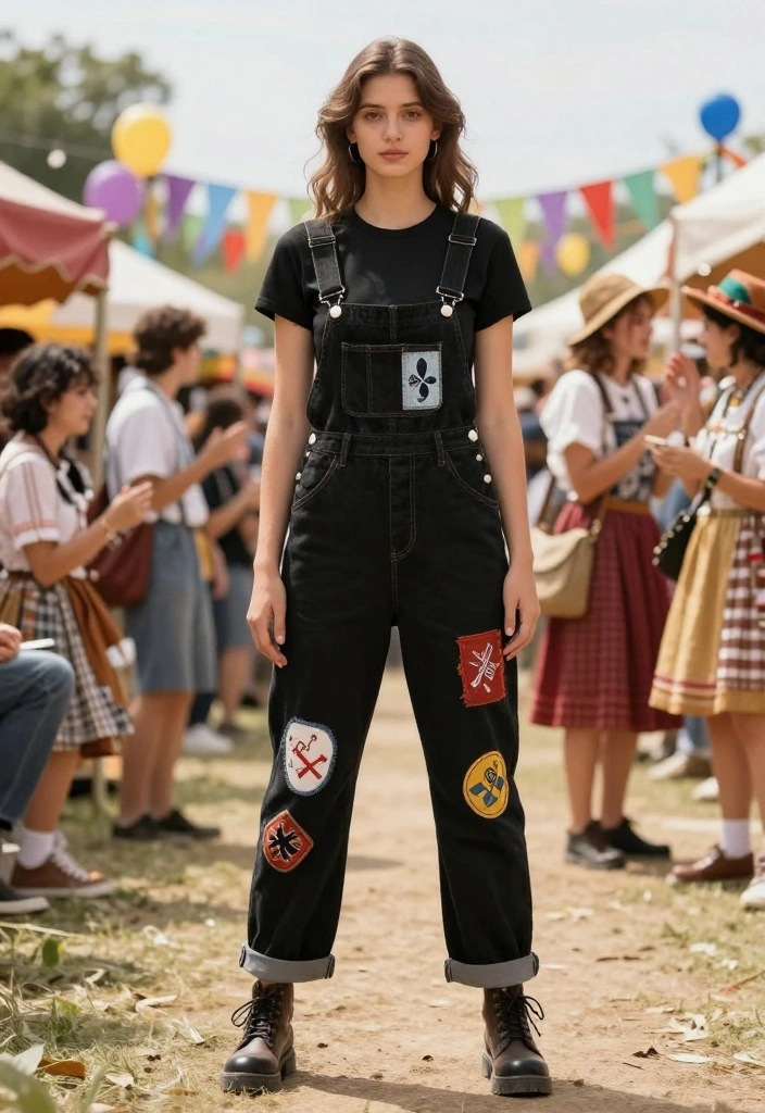 18 DIY Festival Outfits for Women That Are So Easy, You'll Want to Make Them All! - 12. Vintage-Inspired Overalls 1
