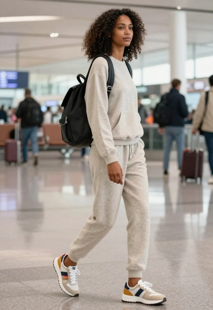 18 Effortless Airport Outfit Ideas for Women That Will Make You the Envy of Fellow Travelers! - 14. Loungewear Looks 1