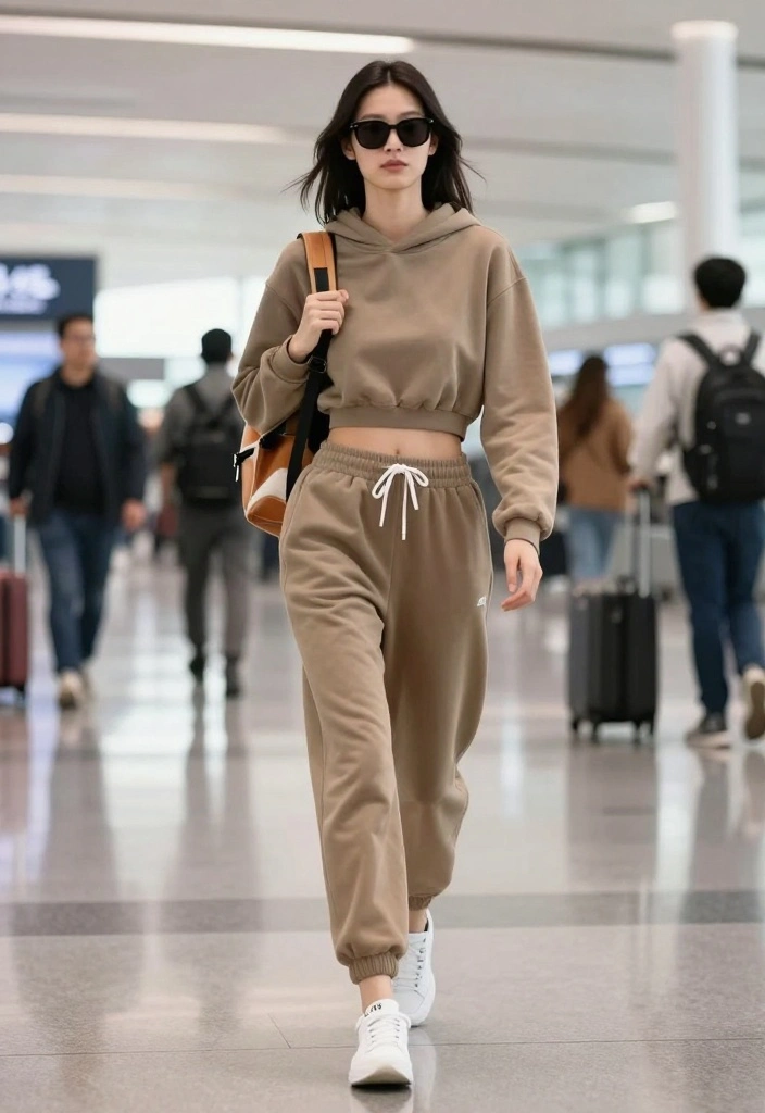18 Effortless Airport Outfit Ideas for Women That Will Make You the Envy of Fellow Travelers! - 5. Sporty with a Twist 1
