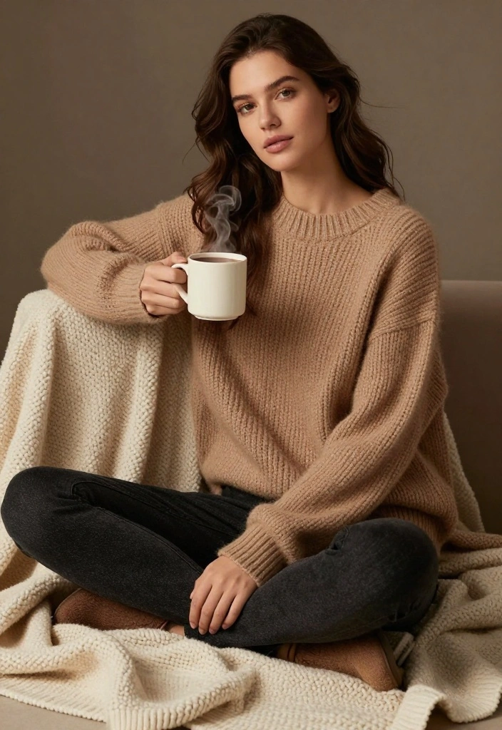 18 Must-Have Cold Weather Outfits for Women That’ll Make You the Style Queen of Winter! - 5. Cozy Knitwear 1