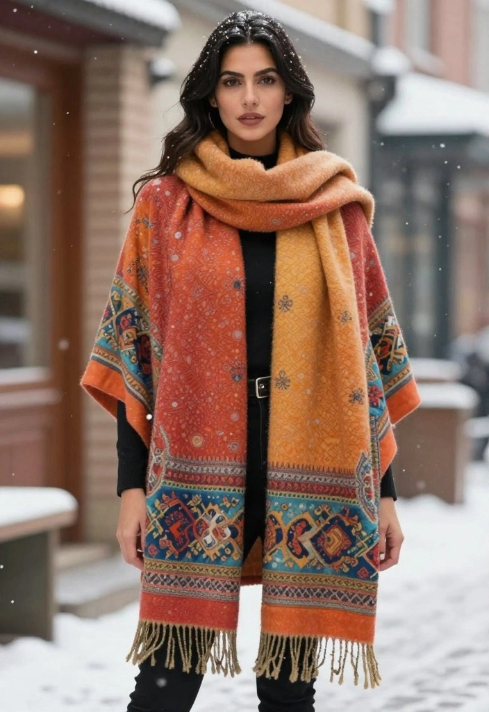 18 Must-Have Cold Weather Outfits for Women That’ll Make You the Style Queen of Winter! - 6. Statement Scarves 1