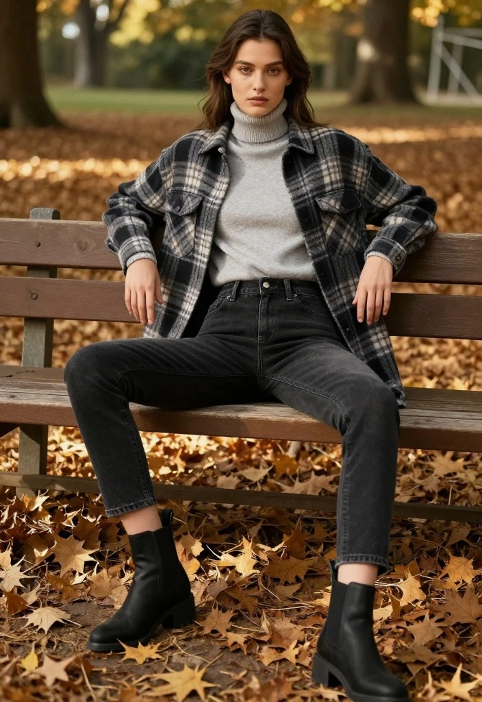 18 Must-Have Warm Fall Outfits That Are Both Comfy and Chic! - 2. Layered Turtleneck Look 1