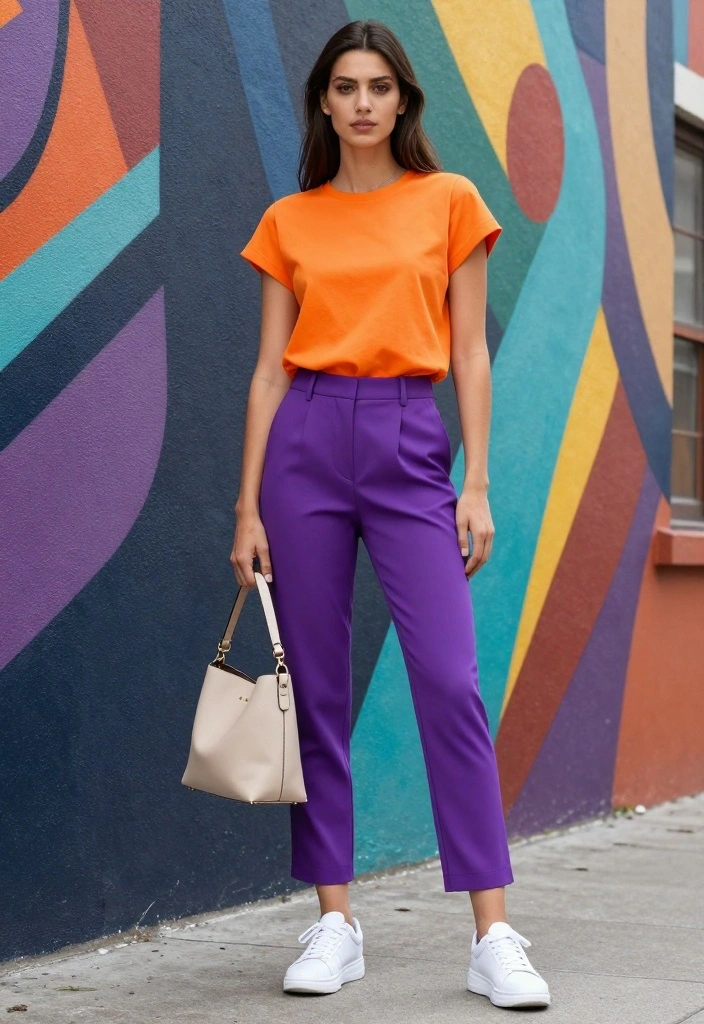 18 Street Style Outfit Ideas for Women That Master Color Coordination! - 1. Bold Color Blocking 1