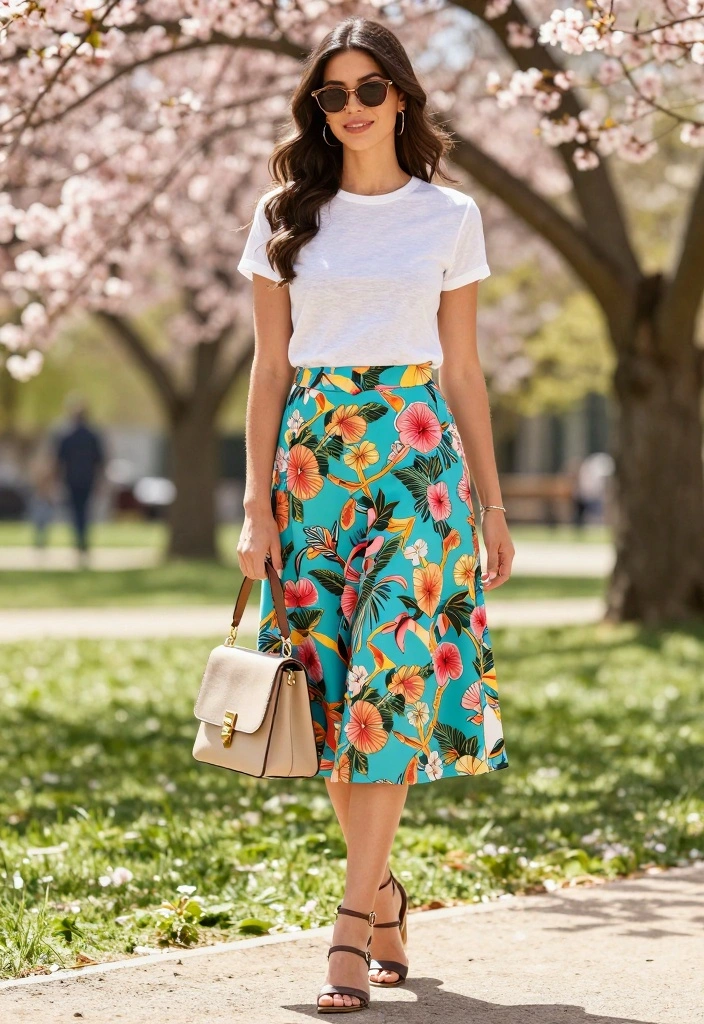 19 Outfit Inspo Ideas for a Casual Chic Summer You'll Fall in Love With! - 5. Trendy Midi Skirts 1