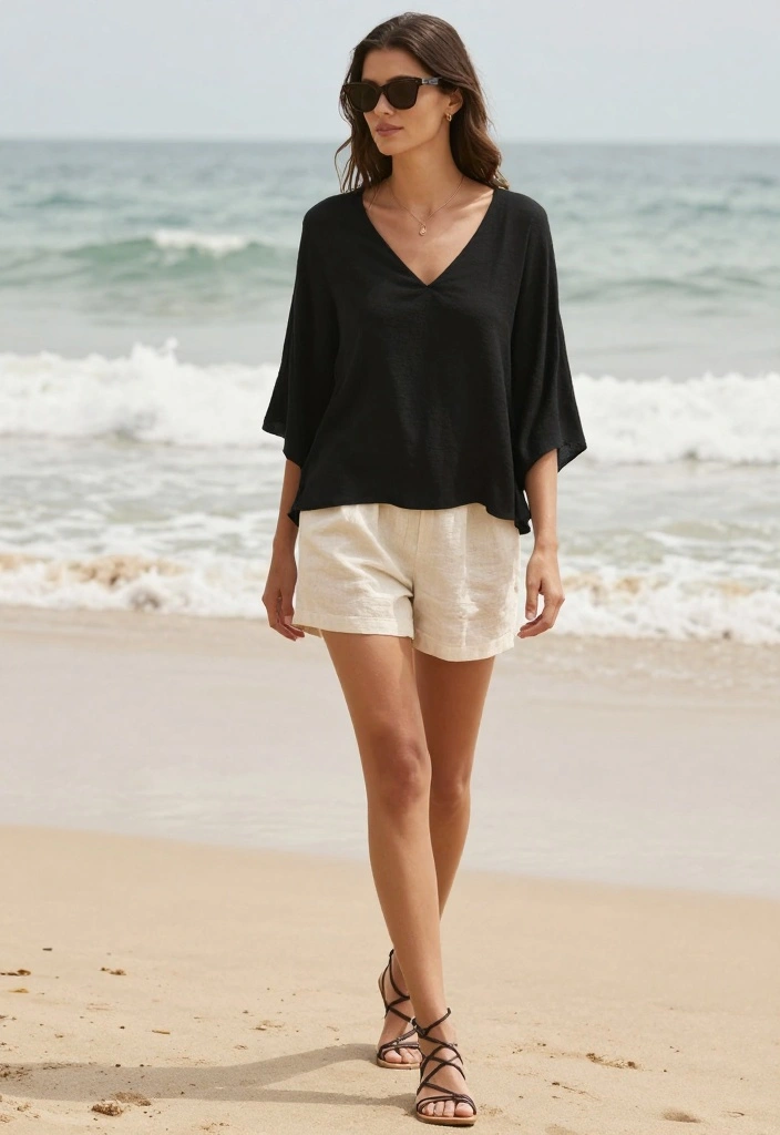 19 Outfit Inspo Ideas for a Casual Chic Summer You'll Fall in Love With! - 9. Strappy Sandals and Flowy Tops 1