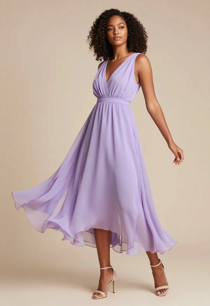 19 Women's Elegant Attire Ideas That Will Make You Feel Like Royalty! - 16. Romantic Chiffon Overlay Dress 1
