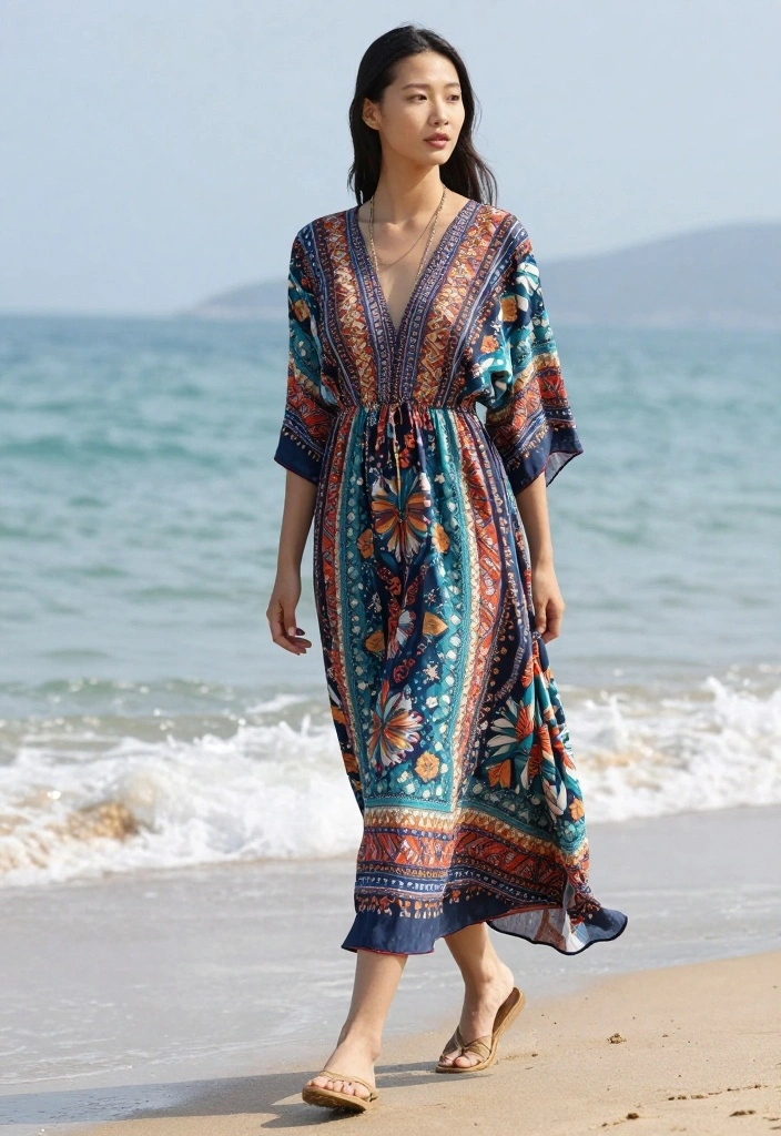 20 Chic Classy Aesthetic Outfit Ideas You Need to See (Warning: #11 Is a Showstopper!) - 15. Bohemian Maxine Dress with Easy Flats 1