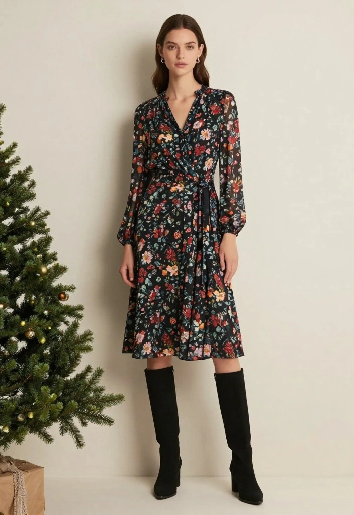 20 Must-Have Pieces for Your Cozy Winter Wardrobe (You’ll Love #14!) - 15. Printed Midi Dress 1