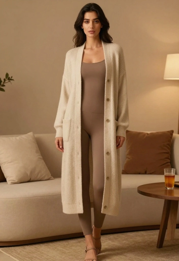 20 Must-Try Modest Outfit Ideas for Women This Season! - 7. Stylish Long Cardigans 1