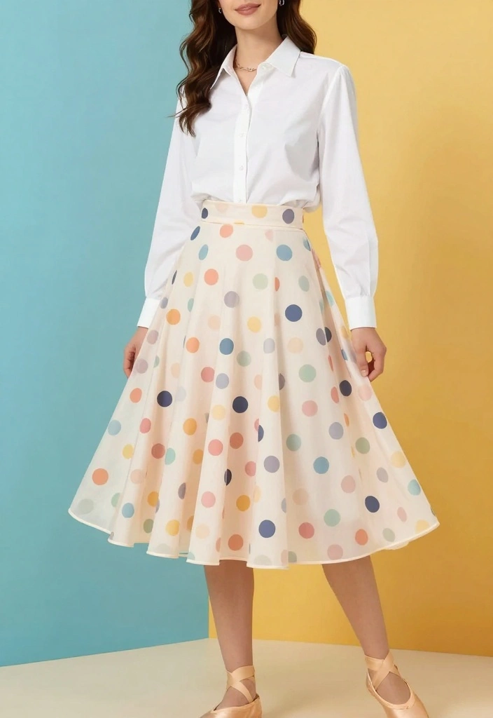 20 Trendy Modest Casual Outfits You Need in Your Wardrobe Right Now! - 5. Button-Up Shirt and A-Line Skirt 1