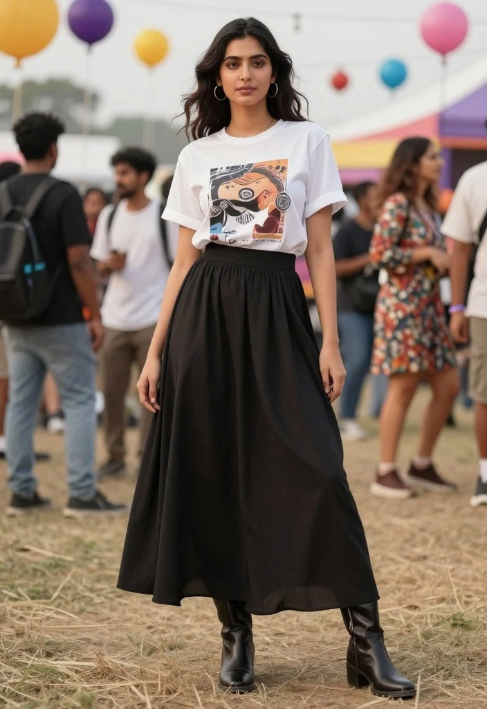 21 Chic Fashion Tips for Women Attending Festivals (Prepare to Shine!) - 16. Mix Casual and Dressy Elements 1
