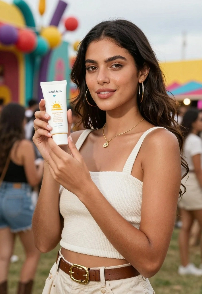 21 Chic Fashion Tips for Women Attending Festivals (Prepare to Shine!) - 18. Wear Sunscreen with Style 1