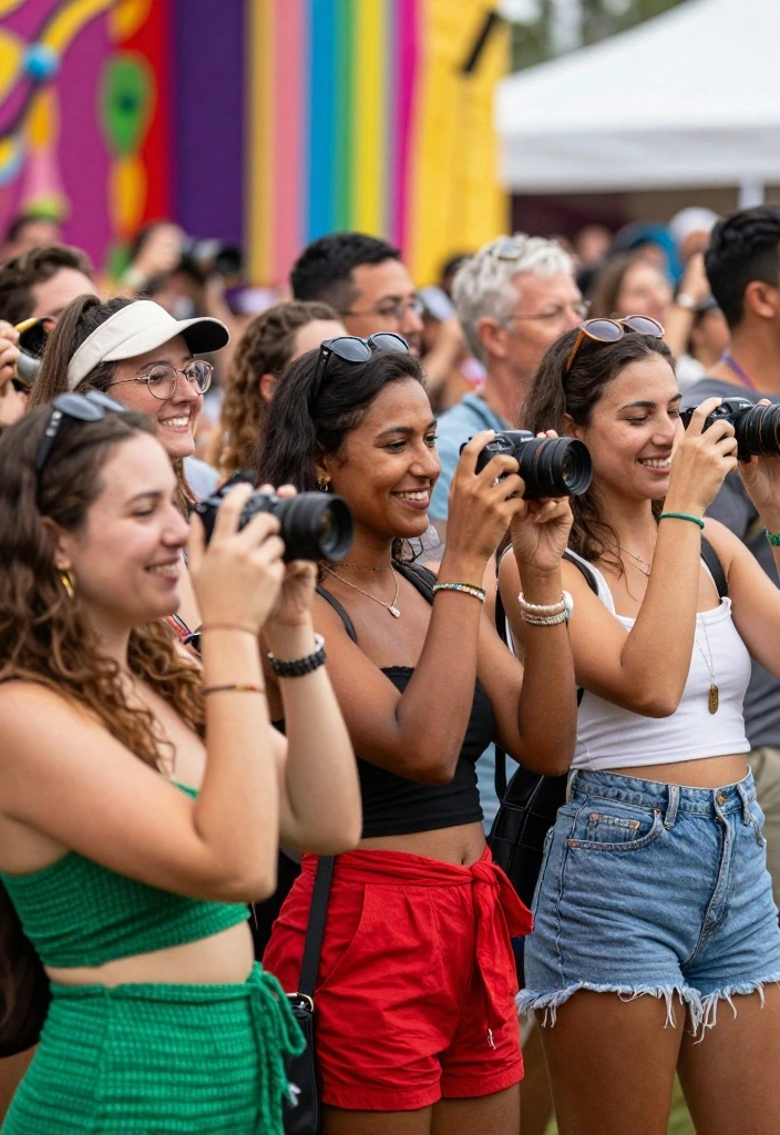 21 Chic Fashion Tips for Women Attending Festivals (Prepare to Shine!) - 21. Capture the Moments 1