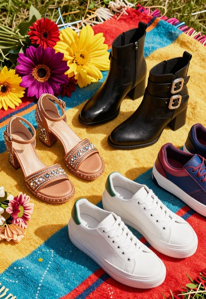 21 Chic Fashion Tips for Women Attending Festivals (Prepare to Shine!) - 4. Choose Comfy Yet Chic Footwear 1