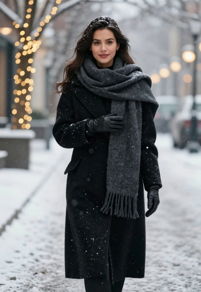 21 Comfy and Warm Women's Winter Styles That Will Make You Want to Get Cozy! - 4. Oversized Scarves 1